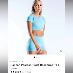 Women's Blue Crop Top
